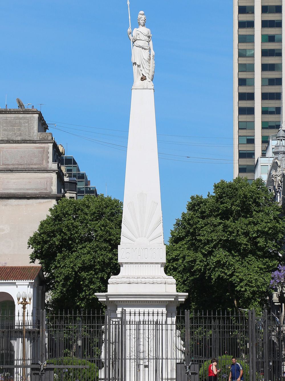 La Pirámide de Mayo en Plaza de Mayo